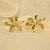 Brinco de Flor Folheado a Ouro 18k - Imagem 1