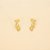 Brinco Ear Cuff Gotas em Zircônia Folheado a Ouro 18k - Imagem 2