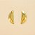 Brinco Polido Folheado a Ouro 18k - Imagem 2