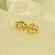 Brinco com Design Moderno Folheado a Ouro 18k - Imagem 1