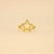 Anel com Estrela Cravejada Folheado a Ouro 18k - Imagem 3