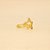 Anel com Estrela Cravejada Folheado a Ouro 18k - Imagem 2