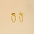 Brinco Argola Aro Pequeno Folheado a Ouro 18k - Imagem 2