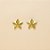Brinco Estrela Banhado a Ouro 18k - Imagem 2