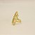 Anel com Design Vazado Banhado a Ouro 18k - Imagem 3