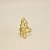 Anel com Design Vazado Banhado a Ouro 18k - Imagem 2