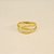 Anel Vazado Banhado a Ouro 18k - Imagem 2