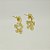 Brinco com Design de Flor e Zircônia Banhado a Ouro 18k - Imagem 2