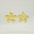 Brinco de Flor com Fecho Italiano Banhado a Ouro 18k - Imagem 2