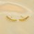 Brinco Ear Cuff Cravejado em Zircônia Banhado a Ouro 18k - Imagem 1