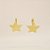 Brinco de Estrela Texturizada Banhado a Ouro 18k - Imagem 3