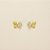 Brinco de Borboleta com Zircônia Cristal Banhado a Ouro 18k - Imagem 2