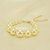 Pulseira de Pérolas Banhado a Ouro 18k - Imagem 1