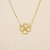 Gargantilha com Design de Trevo Banhado a Ouro 18k - Imagem 2