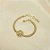 Pulseira com Pingente de Flor em Zircônia Banhado a Ouro 18k - Imagem 2