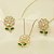 Conjunto Margarida Cravejada em Zircônia Banhado a Ouro 18k - Imagem 1