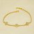 Pulseira de Trevo Cravejado em Zircônia Banhado a Ouro 18k - Imagem 2