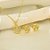 Conjunto de Flor Cravejado em Zircônia Banhado a Ouro 18k - Imagem 1
