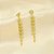 Brinco de com Design de Folhas Banhado a Ouro 18k - Imagem 1