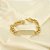 Pulseira com Plaquinha Cravejada Banhado a Ouro 18k - Imagem 1