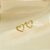 Brinco de Coração com Detalhe em Zircônia Banhado a Ouro 18k - Imagem 1