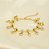Pulseira de Berloques com Zircônia Banhado a Ouro 18k - Imagem 1