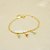 Pulseira com Estrela de Zircônia Banhado a Ouro 18k - Imagem 1
