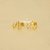 Brinco Mini Ear Cuff de Estrelas Banhado a Ouro 18k - Imagem 1