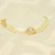 Pulseira de Pérolas com Pingente Abaulado Banhado a Ouro 18k - Imagem 1