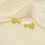 Brinco Ear Cuff de Corações Banhado a Ouro 18k - Imagem 1