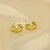 Brinco Argola de Aro Largo Banhado a Ouro 18k - Imagem 1