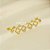 Brinco em Trio de Trevo com Zircônia Banhado a Ouro 18k - Imagem 1