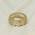 Bracelete Transparente com Folhas de Ouro em Resina - Imagem 1