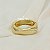 Bracelete Orgânico Polido Banhado a Ouro 18k - Imagem 1