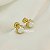 Brinco Ear Jacket de Pérola e Zircônia Banhado a Ouro 18k - Imagem 1