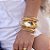 Bracelete Bold Orgânico Banhado a Ouro 18k - Imagem 2