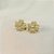Brinco de Flor Click Banhado a Ouro 18k - Imagem 1