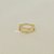 Anel Geométrico Hexágono Banhado em Ouro 18k - Imagem 1