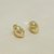 Brinco Bold Orgânico Banhado a Ouro 18k - Imagem 1