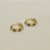 Brinco Argola Cravejada com Zircônias Cristal e Quartzo Amarelo Abacaxi Banhado a Ouro 18k - Imagem 1