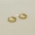 Brinco Argola Cravejada com Zircônias Cristal e Quartzo Amarelo Abacaxi Banhado a Ouro 18k - Imagem 4