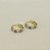 Brinco Argola Cravejada com Zircônias Cristal e Quartzo Amarelo Abacaxi Banhado a Ouro 18k - Imagem 3