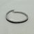 Pulseira Riviera com Zircônia Negras Banhado a Ouro Branco - Imagem 1