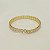 Pulseira Bracelete Aro Rígido Riviera Banhado a Ouro 18k - Imagem 1