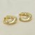 Brinco com Design C Volumoso Banhado a Ouro 18k - Imagem 1