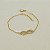 Pulseira Infinito Eterno Cravejado com Zircônia Cristal Banhado a Ouro 18k - Imagem 1