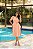 Vestido Crepe Laranja Com Cinto Faixa e Argola - Imagem 1