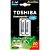 Kit Carregador de Pilhas AA/AAA Usb + 2 pilhas AA 2000mAh - Toshiba - Imagem 1