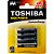 Pilha AAA (Palito) Alcalina 1.5v Toshiba Lr03 - Pack Com 4 Unidades - Imagem 2