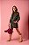 Trench coat verde militar com estampa floral - Imagem 2